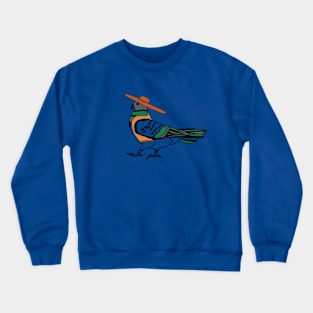 Cute pigeon in a hat Crewneck Sweatshirt